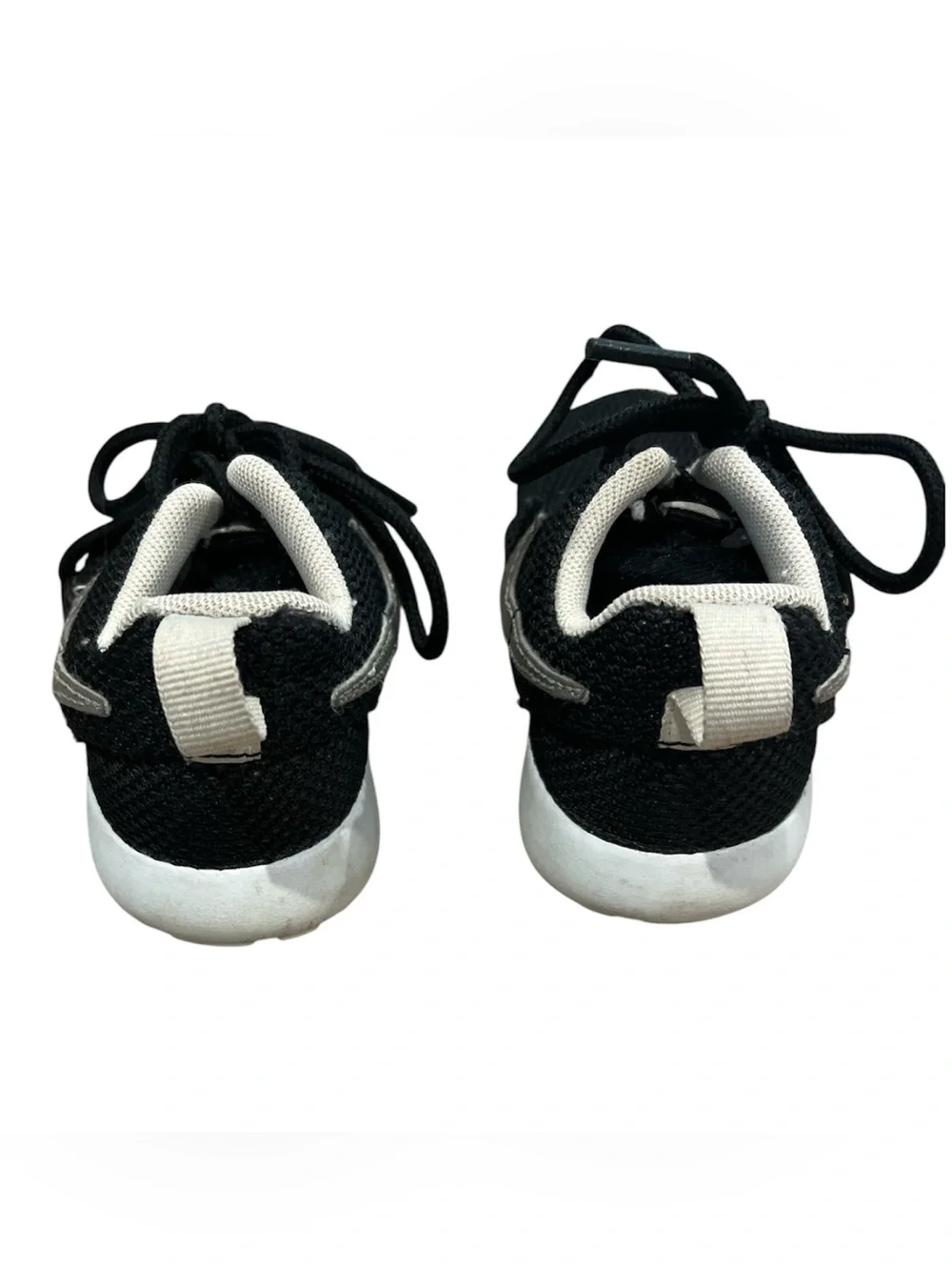 Nike Roshe One Toddler Shoes Size 7C Black Metallic Silver White Sneakers